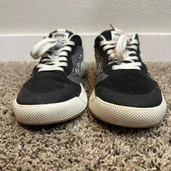 Vans Ultra Range Checkered Sneakers Suede 721356 Black White Women’s Sz 7.5 - Picture 3 of 9